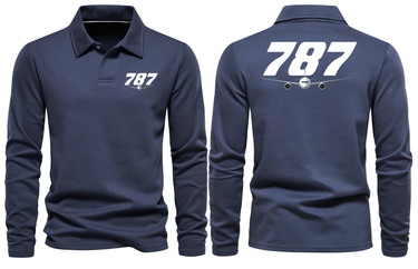 BOEING 787 LONG SLEEVE POLO